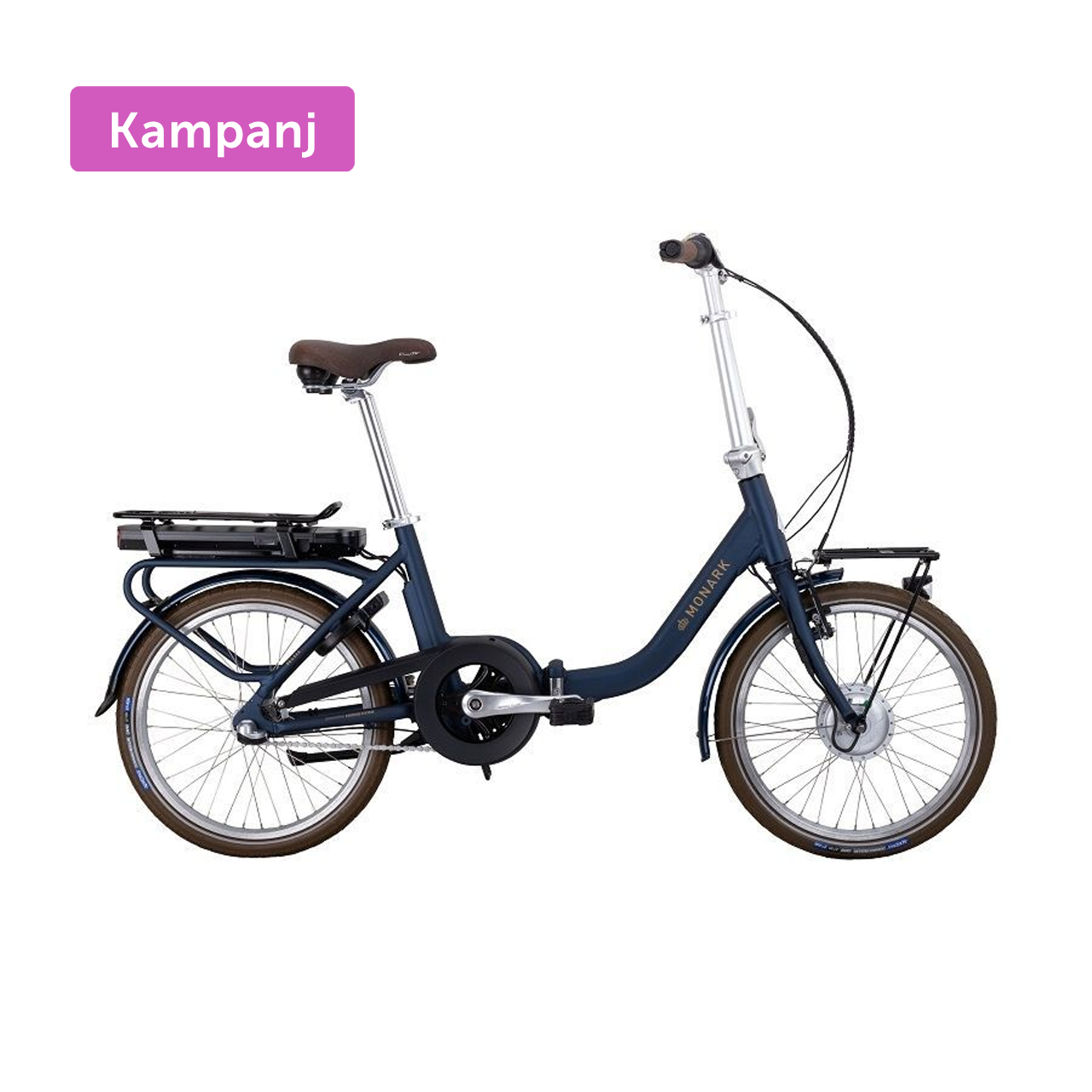 Monark Delbar 3-vxl Bl&aring; Elcykel 2023