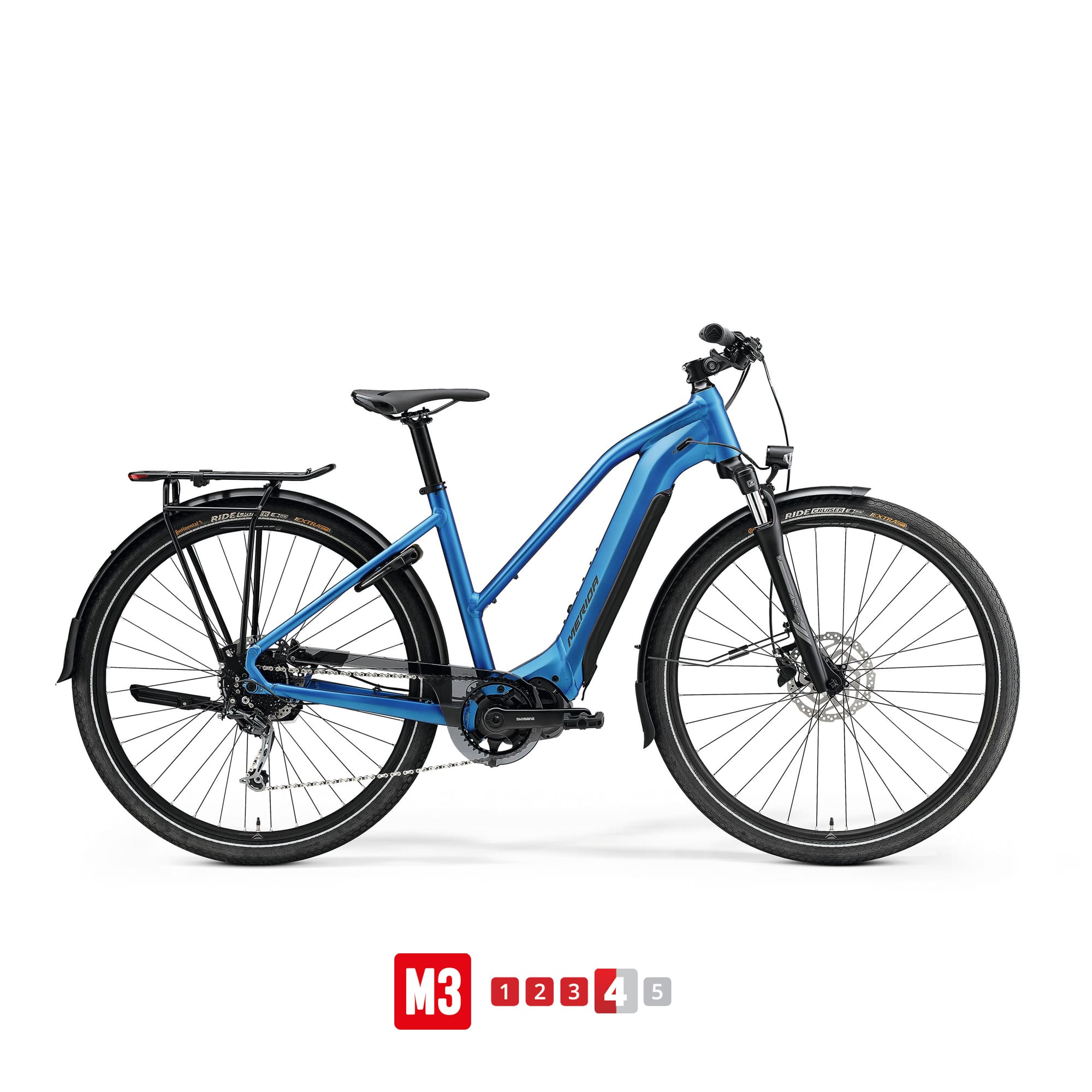 Merida Espresso L 400 S Eq M (51 Cm) - Blå Elcykel  Hybrid 2024
