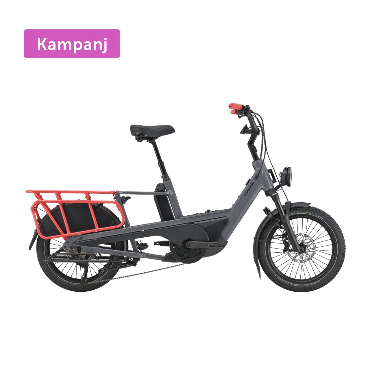 Cannondale Cargowagen Neo 2 Gr&aring; Os Elcykel 2024