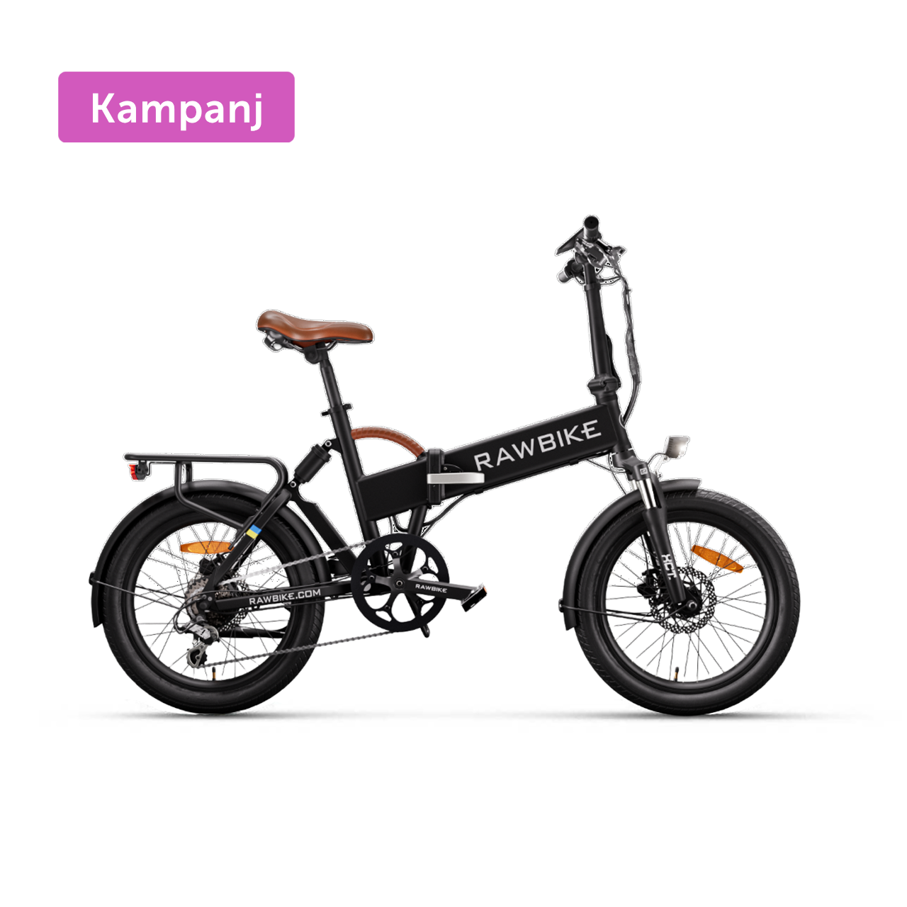 Rawbike City Jet Black Elcykel 2024