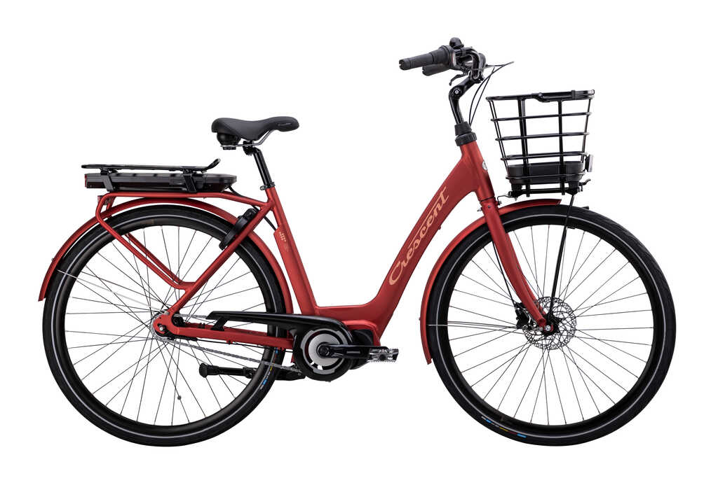 Crescent Elsa 7vxl 2025 Röd Matt Korg 51cm Elcykel  Klassisk 2024