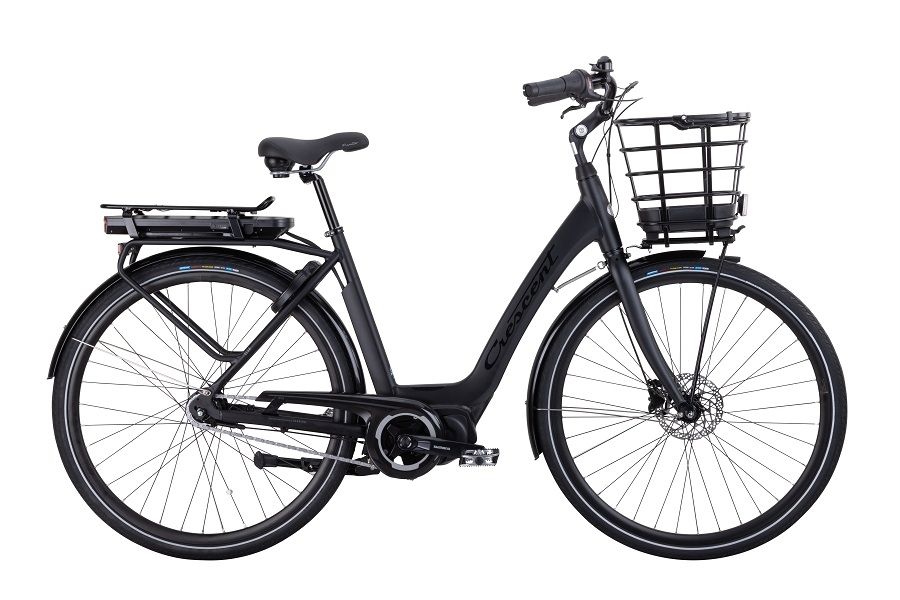 Crescent Elsa 7vxl 51cm Svart Matt Korg Elcykel  Klassisk 2024